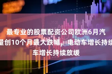 最专业的股票配资公司欧洲6月汽车销量创10个月最大跌幅，电动车增长持续放缓